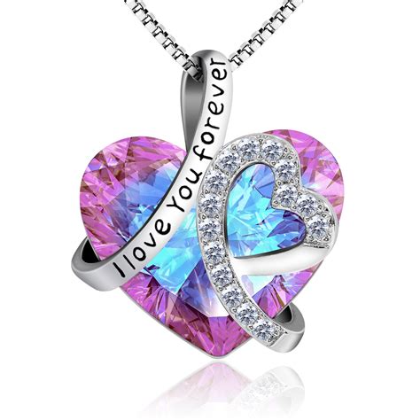Love You Forever Necklace Sterling Silver Romantic Jewelry Valentines