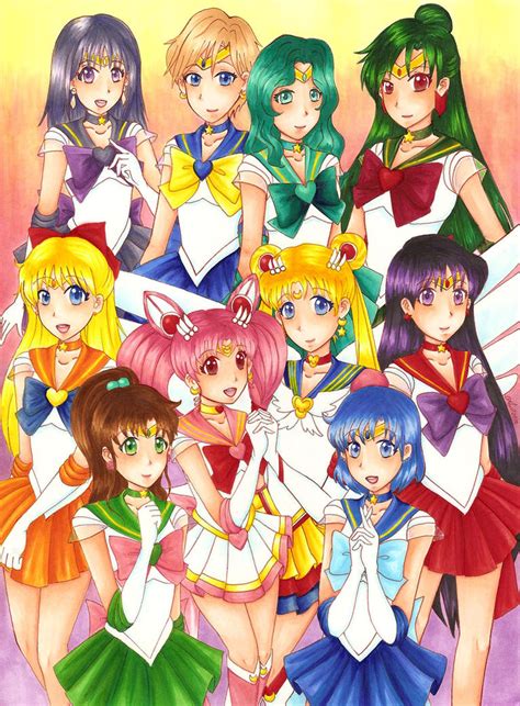The Sailor Scouts By Fishenod On Deviantart