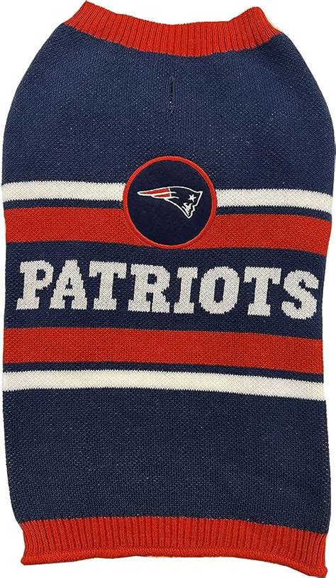 Nfl New England Patriots Dog Sweater Size Large Warm And
