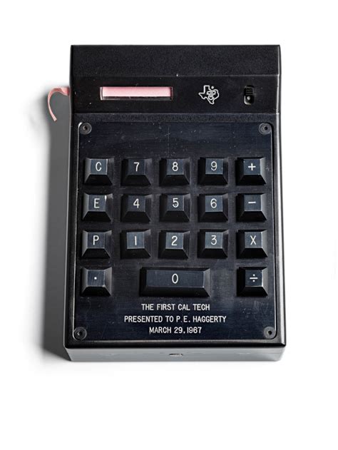 Handheld Electronic Calculator Prototype Texas Instruments Cal Tech