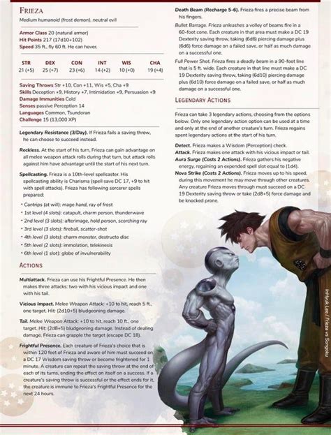 Dragon Ball Dandd Setting Emperor Frieza Dndhomebrew Dungeons And