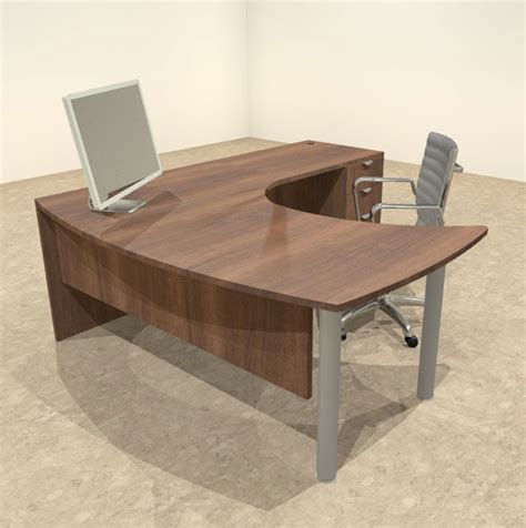 3pc L Shaped Modern Contemporary Executive Office Desk Set Of Con L14