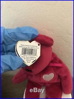 Ty Beanie Baby Rare Valentina Bear Mwmt With Tag Error Retired Ty