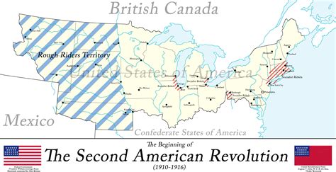 The Start Of The Second American Revolution 1910 1916 Rimaginarymaps