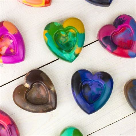 The Secret To Making Perfect Heart Shaped Crayons Is Easier Than You