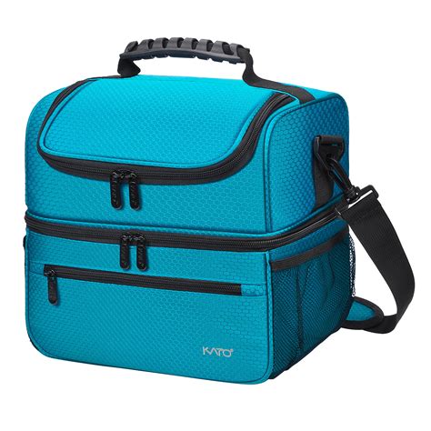Kato Large Adult Insulated Lunch Bag Totes Cooler Container Double