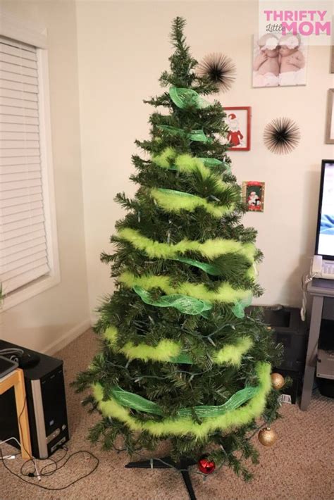 How To Create The Perfect Grinch Christmas Tree Thrifty Little Mom