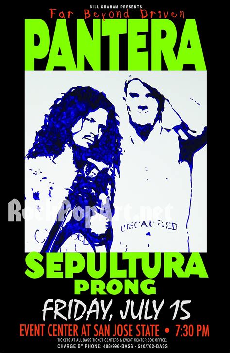 Pantera 1994 Far Beyond Driven Tour Concert Poster Re Imagines The