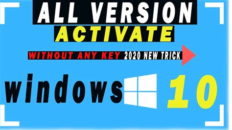 Windows 10 Activation All Versions Without Any Software 2020 Youtube
