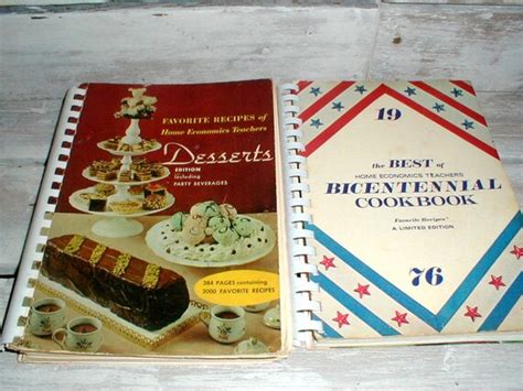 Two Home Economics Teachers Cook Books 1963 Desserts Edition