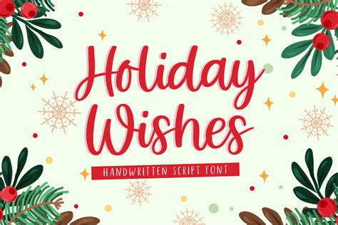 Holiday Wishes Font | Jimtype Studio | FontSpace