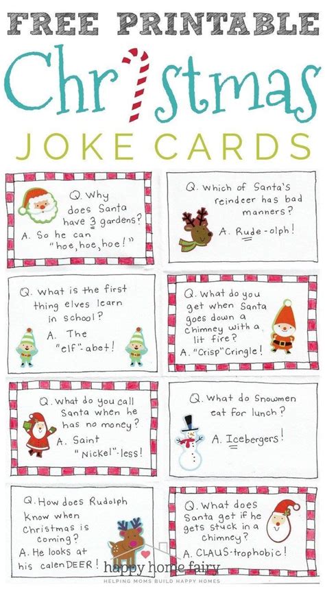 #card puns #fuck #jen writes #keys to the kingdom #keys preview #i guess? Christmas Joke Cards - FREE Printable! - Happy Home Fairy | Christmas jokes for kids, Happy home ...
