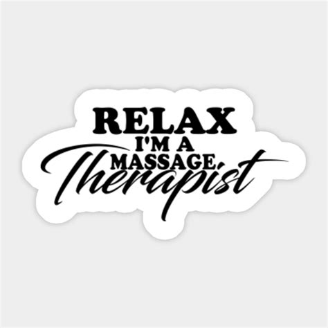 Massage Therapist Massage Therapist Sticker Teepublic
