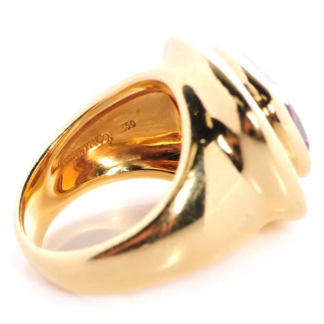 Tiffany Paloma Picasso 18k Yellow Gold Dome Ring Size 5 79356