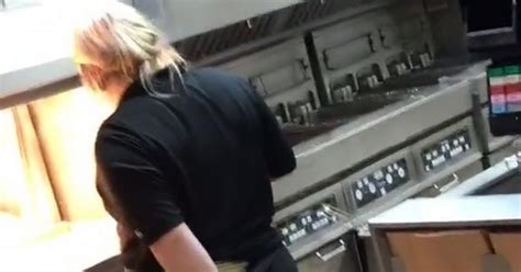 Mcdonald S Worker Filmed Putting Hand Down Her Trousers Before Scooping