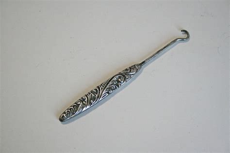 Antique Victorian Sterling Silver Button Hook Etsy