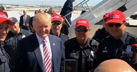 On Duty Cops Wearing Trump Caps Causes Stir In Texas Cbs News