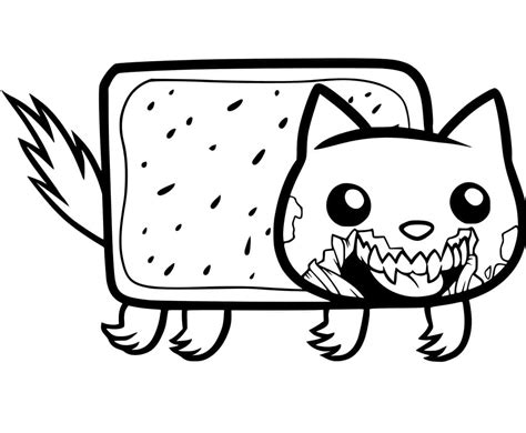 Nyan Cat Coloring Pages To Color