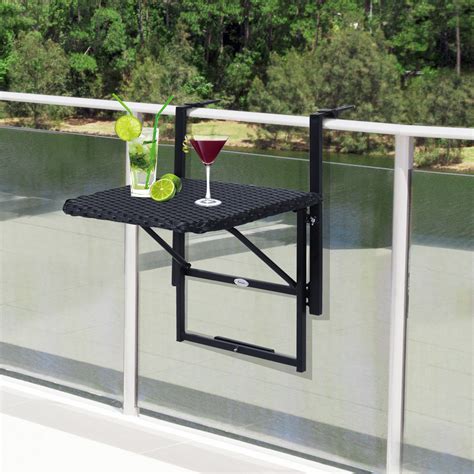 This hanging chair is perfect for any room in the house. Outsunny Outdoor Folding Deck Rail Mounting Table ...