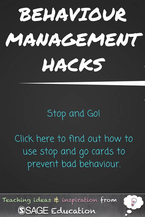 Behaviour Management Tip Click Here To Find Out How You Can Use Stop