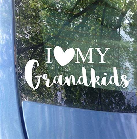 Original I Love My Grandkids Car Decal Grandma Grandpa