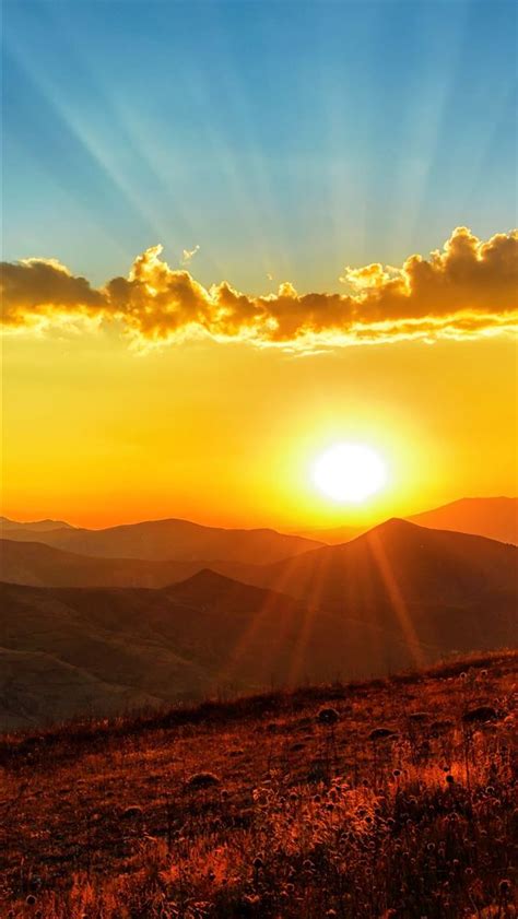 Sunset Dawn Landscape 5k Iphone Wallpapers Free Download