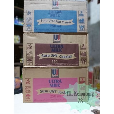 Jual Ultra Milk Uht 250 Ml Susu Ultra Uht 250 Ml 1 Dus 24 Pcs