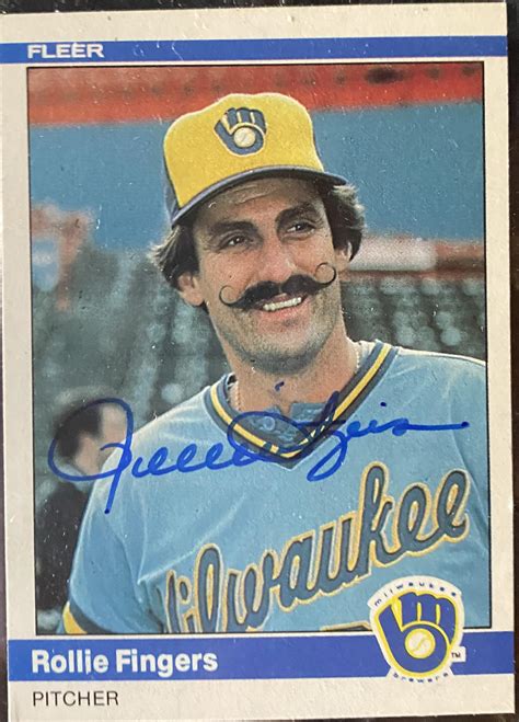 Received A Signed Card Back From Hall Of Fame Pitcher Rollie Fingers
