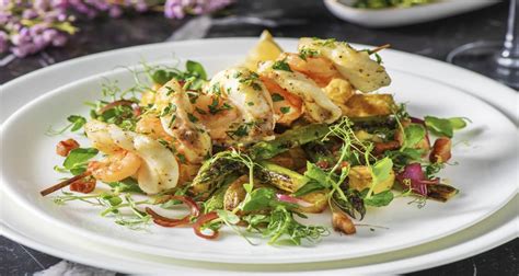 If needed, remove the skin from the monkfish as well as the membrane covering the flesh, making small cuts and . Monkfish & Prawn Skewers with Asparagus Recipe | HelloFresh