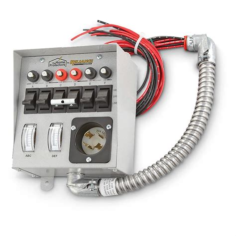 Reliance Controls 6 Circuit Transfer Switch 609052 Generator