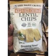 Soups, salads and curries are all on the menu, too. The Daily Crave Lentil Chips, Aged White Cheddar: Calories, Nutrition Analysis & More | Fooducate