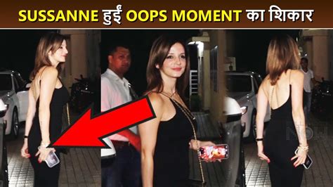 Hrithik Roshan S Ex Wife Sussanne Khan S 00PS MOMENTS Caught In Camera