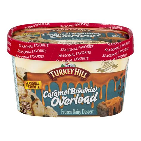 Save On Turkey Hill Frozen Dairy Dessert Caramel Brownie Overload