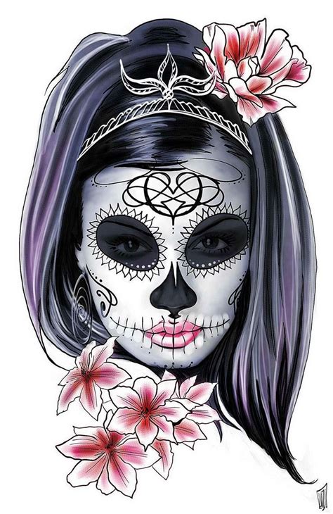 Pin By Kerrie Burtram On Beautiful Skull Candy Day Of The Dead Girl
