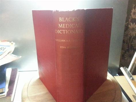 Blacks Medical Dictionary By William A R By Lamaidenennoire Vintage Book