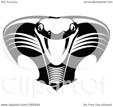 Royalty Free Vector Clip Art Illustration Of A Black And White Viper Or