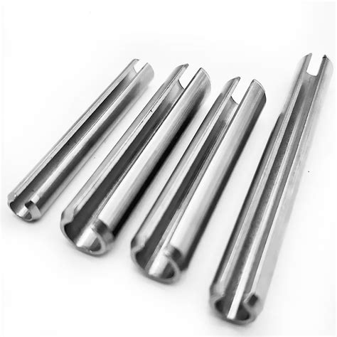 Din 1481 Sus304 Stainless Steel Spring Dowel Pins Slotted Pins China