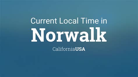 The time now provides accurate (us network of cesium clocks) synchronized time and accurate time services in los angeles, california, united states. Current Local Time in Norwalk, California, USA