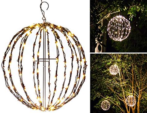 Elf Logic Outdoor Led 16 Light Balls 3 Pack Hanging Tree Globe