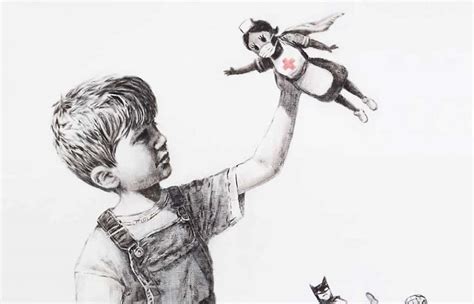 In july 2020, he took to the london underground, disguised as a cleaner, where he spray painted a series of rats encouraging people to wear face masks. Banksy: Game Changer feiert Pflegepersonal | ARTinWORDS