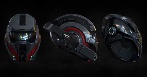 An Image Of A Futuristic Helmet And Headgear For Massmuter 2 Or Mass Effect
