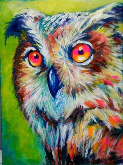 Abstract Owl Painting At Explore Collection Of