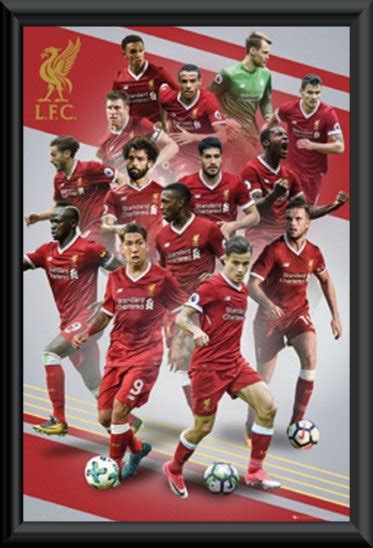 With the transfer league squad pages you can see which is the wealthiest football club by listing all the transfer fees for all of the players on the liverpool payroll in the 2016 augsburg. Liverpool FC Squad 2017/18 Poster Framed :: Liverpool ...