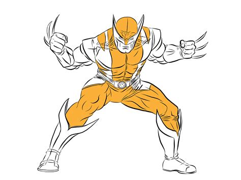 Wolverine Digital Drawing On Behance