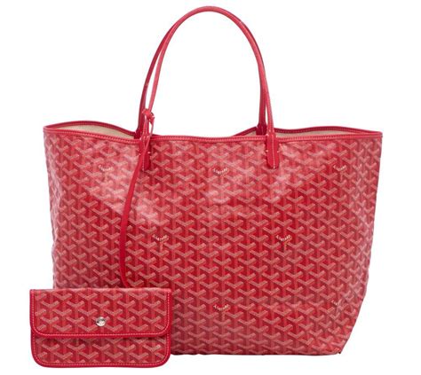 Red Goyardine Saint Louis Tote Bag Handbags And Purses Costume