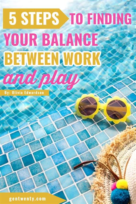 Balance Between Work And Play Play Meaning Finding Yourself Career