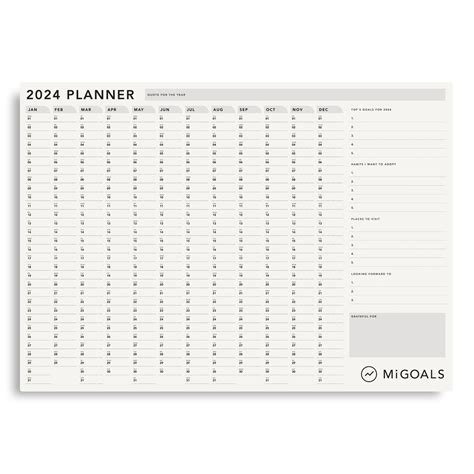 Migoals 2024 Wall Planner 15 Off First Order