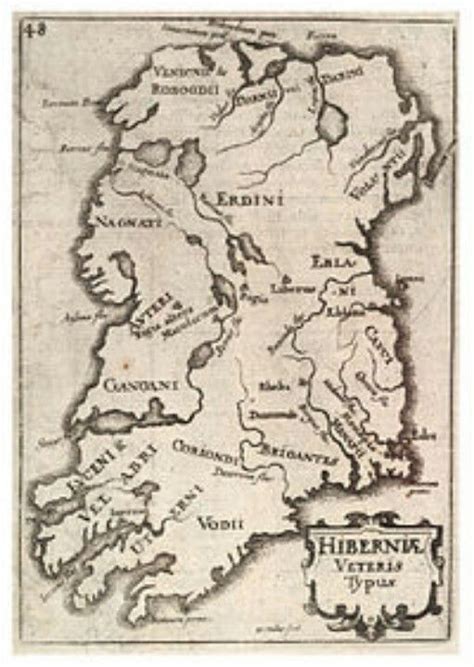 Early Map Irish Ancestry Genealogy Ireland Ireland Map