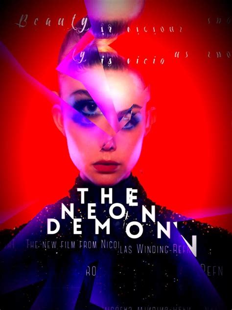 The Neon Demon Posterspy The Neon Demon Neon Noir Movie