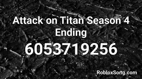 Attack On Titan Season 4 Ending Multiplestuds Roblox Id Roblox
